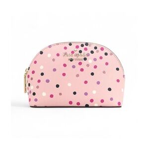 ★ Kate Spade Dome Cosmetic Pouch - Confetti Dot Pink ★